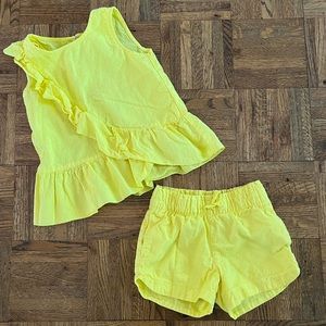 Cat & Jack Yellow Matching Set
